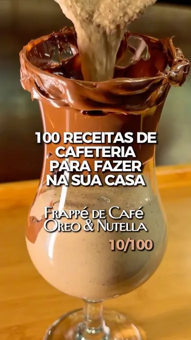 Cena original da série: Frappé de café, Oreo & Nutella