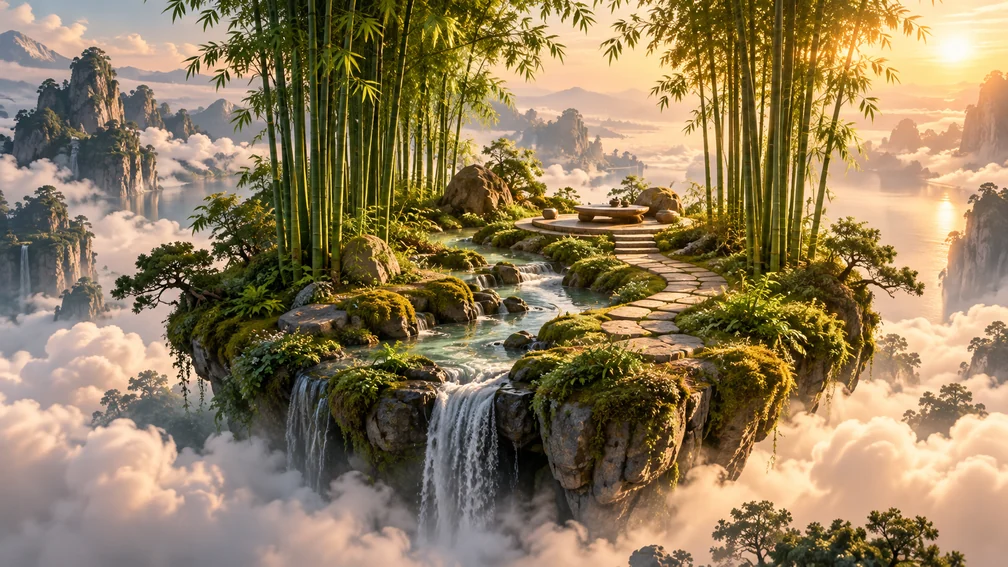 An imagined landscape from the coffee universe